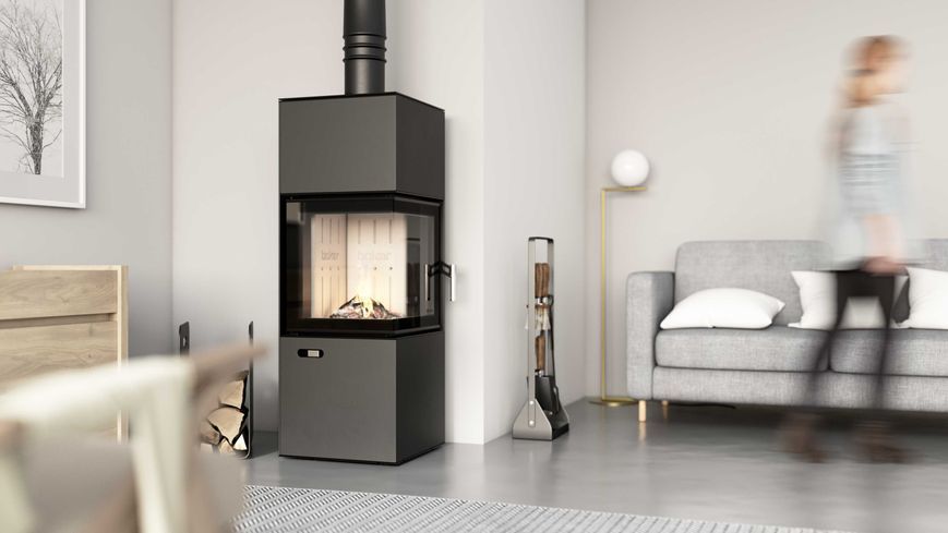 Стальная печь BOKAR Forum (9,2 kW) Black Ceramtex 222414/B фото