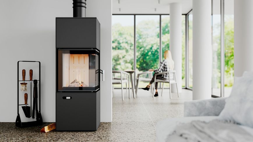 Стальная печь BOKAR Forum (9,2 kW) Black Ceramtex 222414/B фото