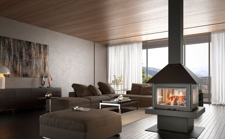Дизайнерський камін Rocal Giselle 90
