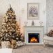 Каминокомплект ArtiFlame RESIDENCE AF28S БЕЛЫЙ ДУБ БЬЯНКО, ПАТИНА ЗОЛОТО (со звуком) RESIDENCE AF28S WOB PG фото 4