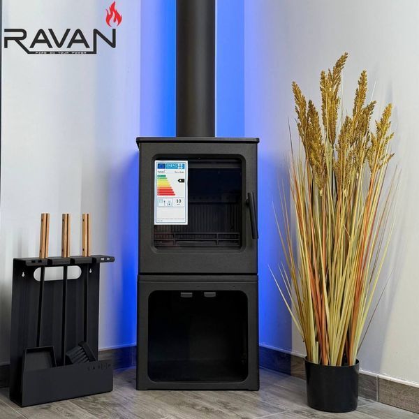 Piec-kominek żeliwny Ravan Magic, 10 kW