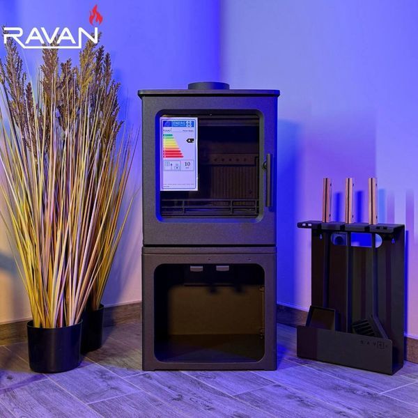 Piec-kominek żeliwny Ravan Magic, 10 kW