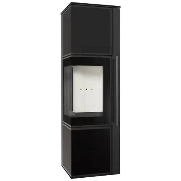 Stalowy piec-kominek Kratki TORA M granit Nero Assoluto (8 kW) TORA/M/Q/N/A фото