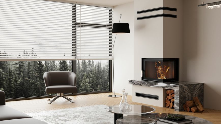 Fireplace insert BOKAR 645047 R (14,5 kW) black ceramatex 655047 R/B фото