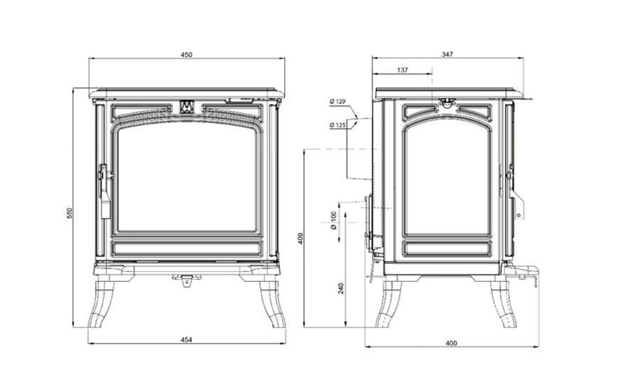 Żeliwny piec KAWMET Premium HESTIA S17 ECO S17 фото