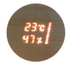 Cariitti ASPECTU birch thermo-hygrometer for sauna and steam room