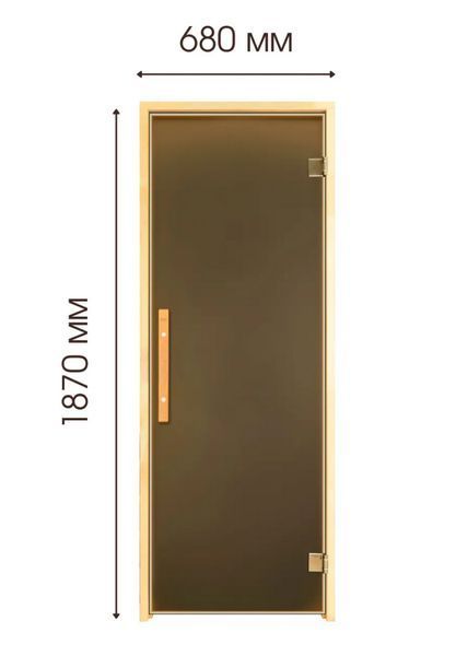 Doors for bath and sauna Tesli Lux Magnetic 2000 &times; 700