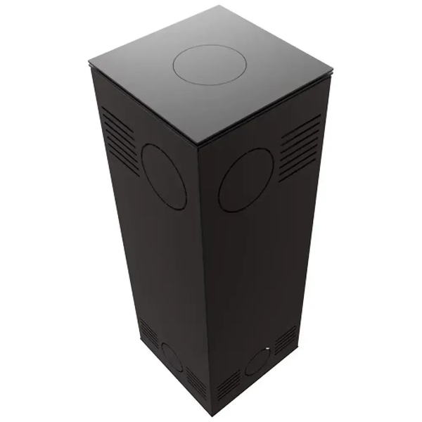 Stalowy piec‑kominek Kratki TORA S LB lacobel czarny (8 kW) TORA/S/LB фото