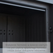 Stalowy piec‑kominek Kratki TORA S LB lacobel czarny (8 kW)