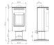 Thorma ANDORRA Exclusive grey stove-fireplace