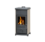 Cast iron fireplace stove with protective casing Plamen Maestral N (cream enamel), 6.5 kW Maestral N krem фото