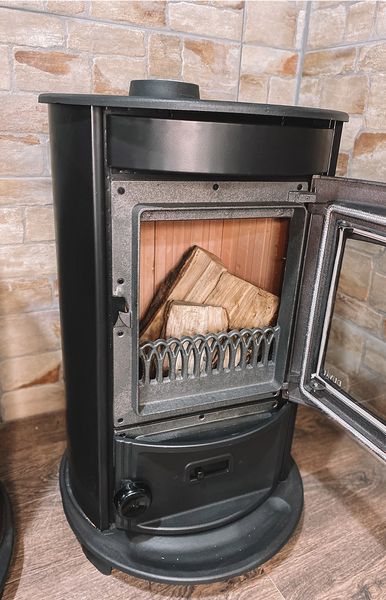 Stove-fireplace heating and cooking (Turbo) DUVAL EM-5127BL (BLACK EDITION) EM-5127BL фото