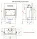 BKH 5.0 Flat 50-82 ST Straight fireplace with sliding doors