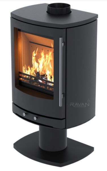 Żeliwny piec-kominek Ravan Krono, 8 kW