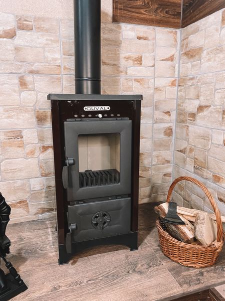 Heating-cooking stove-fireplace "Euro stove" DUVAL EM-208F EM-208F фото