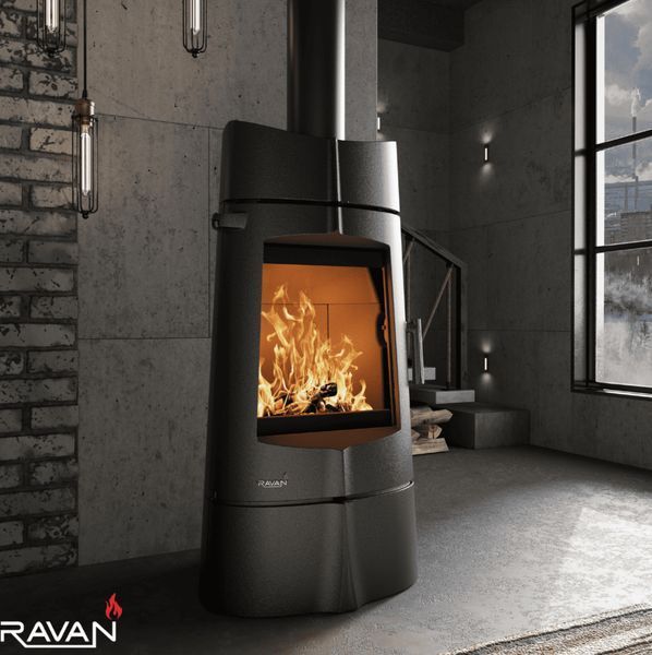 Cast iron stove-fireplace Ravan Kalipso, 14 kW 5291 фото