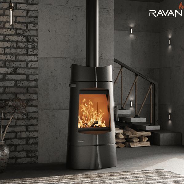 Cast iron stove-fireplace Ravan Kalipso, 14 kW 5291 фото