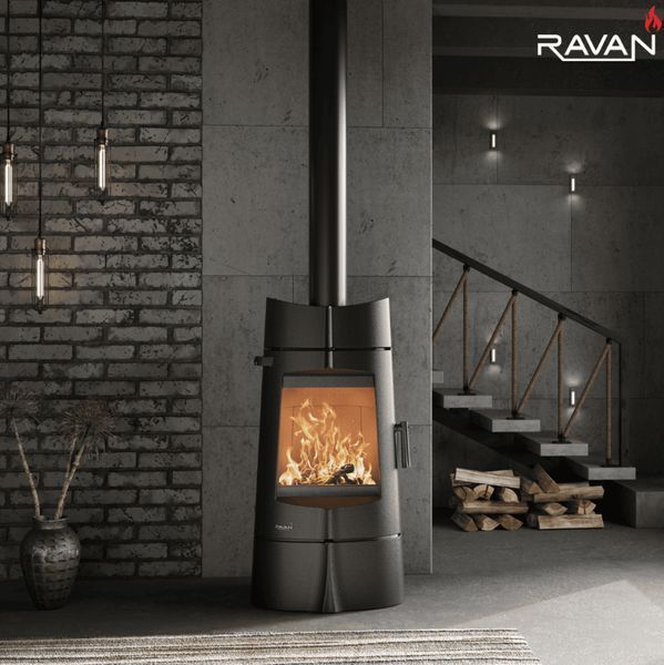 Cast iron stove-fireplace Ravan Kalipso, 14 kW 5291 фото