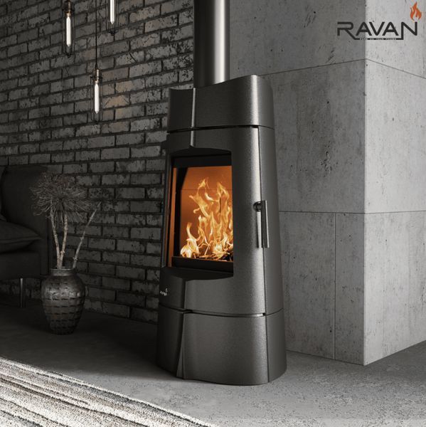 Cast iron stove-fireplace Ravan Kalipso, 14 kW 5291 фото