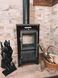 Heating-cooking stove-fireplace "Euro stove" DUVAL EM-208F