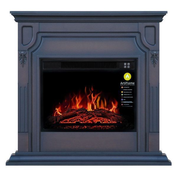 Narożny zestaw kominkowy ArtiFlame TORONTO AF23S MAHAGON BRĄZOWY ANTYCZNY (z dźwiękiem) TORONTO CORNER AF23S MBA фото