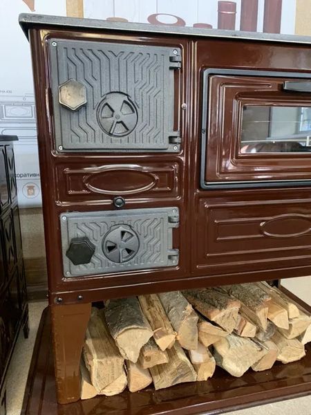 Печь-кухня отопительно-варочная дровяная «евро буржуйка» с духовкой DUVAL EK-4012 EK-4012 фото