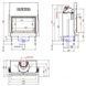 Flach BKH 50-98 is a straight fireplace with sliding doors