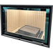 Flach BKH 50-98 is a straight fireplace with sliding doors
