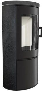 Steel stove‑fireplace Kratki KOZA AB S DR ECO NERO Concrete Black (8 kW) KOZA/AB/S/DR/ECO/NERO фото