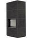Камин Kratki FLOKI BOX 8 kW &Oslash; 160 в облицовке из керамогранита FOKOS GRAFITE FLOKI/S/PF/Q/F/G фото 2