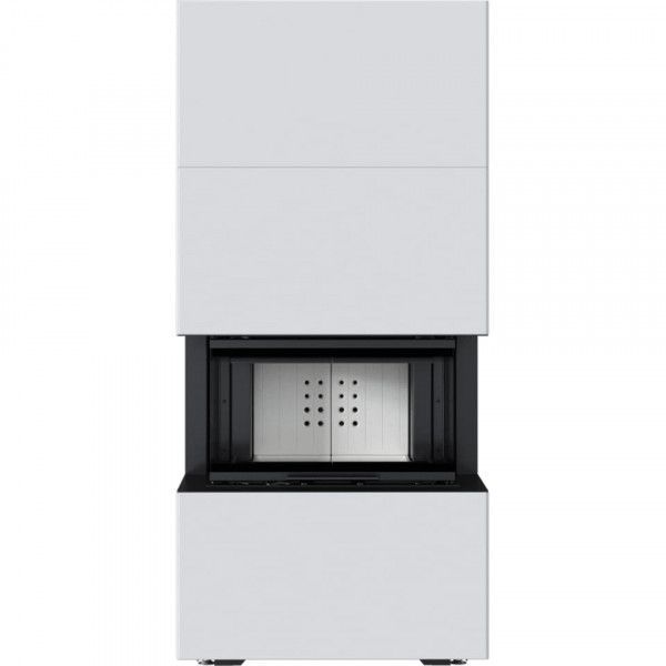Камін Kratki NBC 7 в обудові HOME EASY BOX стальний - білий HEB/BIANCO фото