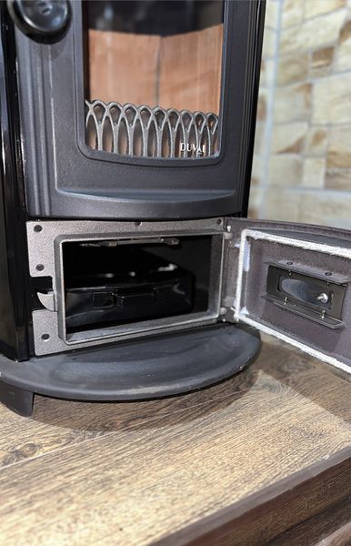 Stove-fireplace heating and cooking wood-burning "Euro bourzhujika" with oven DUVAL EK-5109BL (BLACK EDITION) EK-5109BL фото