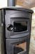 Stove-fireplace heating and cooking wood-burning "Euro bourzhujika" with oven DUVAL EK-5109BL (BLACK EDITION)