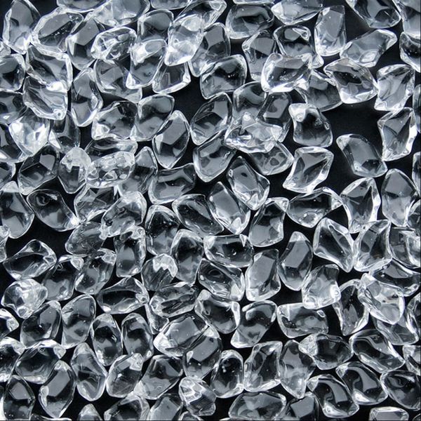 Декоративна галька FIRE GLASS - прозорий кристал