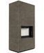 Камин Kratki FLOKI BOX 8 kW &Oslash; 160 в облицовке из керамогранита FOKOS PIOMBO FLOKI/S/PF/Q/F/P фото 1