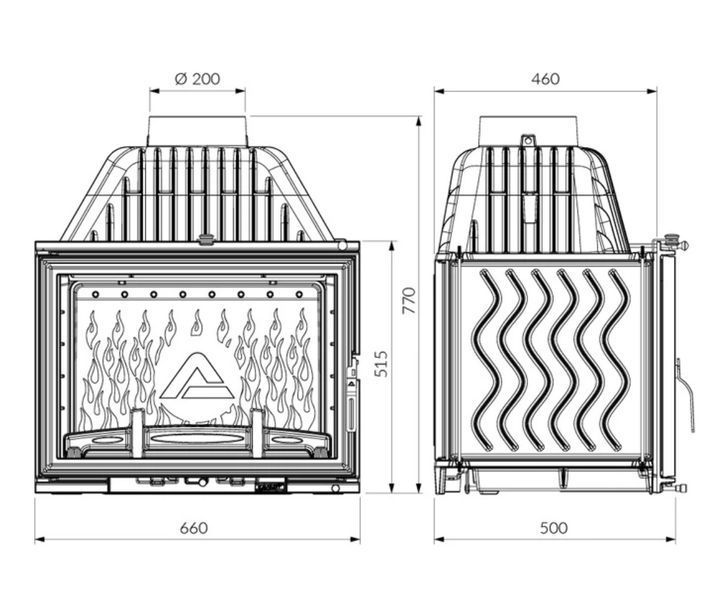 Камінна топка KAWMET W17 Dekor (16.1 kW) EСO KAW-MET W17 D 16.1kW/EСO фото