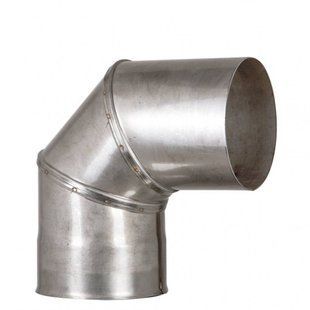 Knee with revision 90&deg; 1 mm AiSi 304 &Oslash; 125