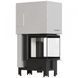 Fireplace insert Kratki REGNOR 500/500 &Oslash; 200 three-sided (7 kW), Poland