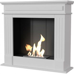 Biofireplace Kratki NOVEMBER P white with TUV certificate